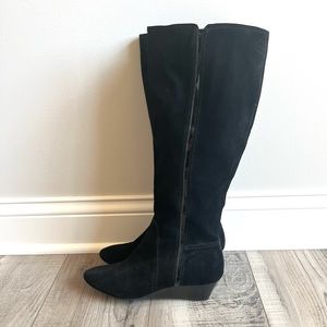 Alfani Black Wedge Suede Boots